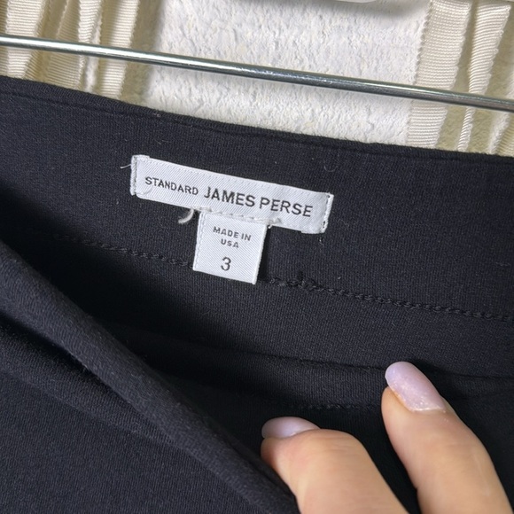 James Perse Black Wrap Style Pull On Cotton Blend Mini Skirt Size 3/Large - Picture 5 of 11